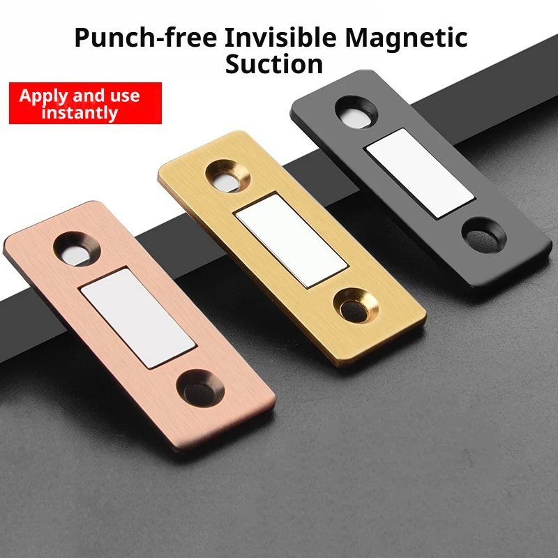 2pcs/Set Magnetic Cabinet Catches Magnet Door Stops Hidden Door Closer With Screw For Closet Cupboard Furniture Hardware