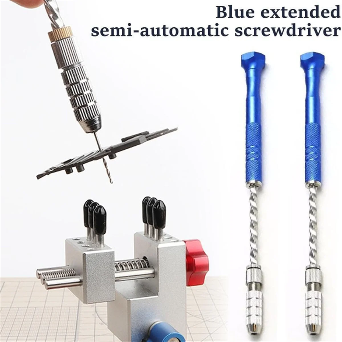 BOFOF Pin Vise Hand Drills Bits Set with 0.5-3 mm Micro-Type Twist Drill Bits