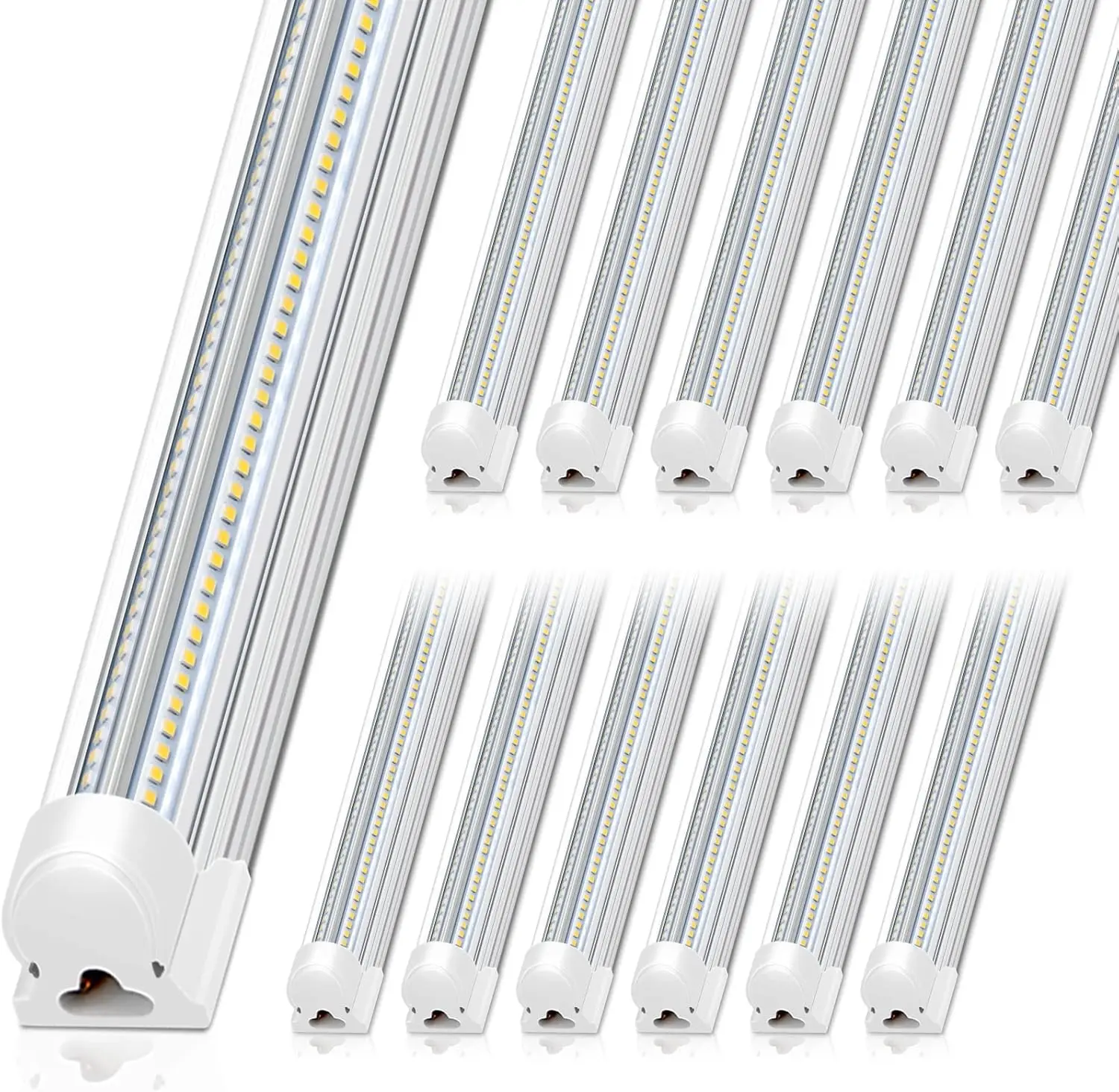 Shop Light,   5000K, Clear Cover Linkable  Tube Lights, V Shape Integrated T8  Lighting, LED Ce