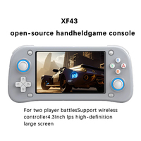 XF43 Retro Handheld Game Players 4.3inch IPS Screen Open Source Console Pocket Video Player 128G Up to 15000+ Games PS1