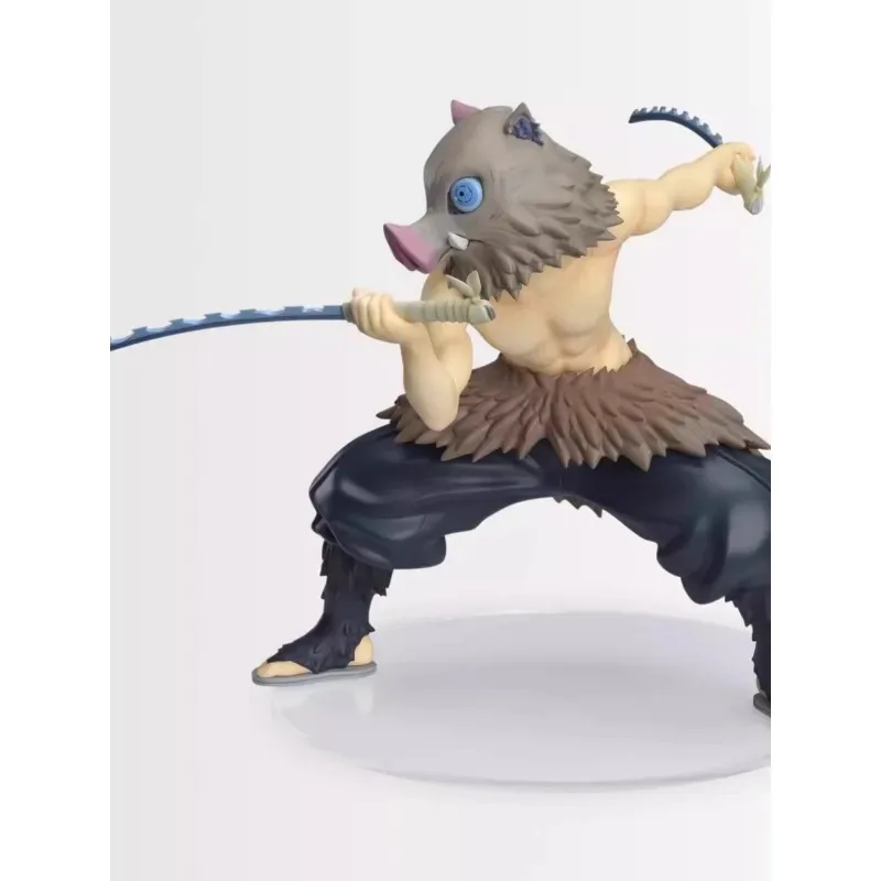 Original SEGA SPM Demon Slayer Hashibira Inosuke sentado y comiendo bolas de arroz Ver PVC Anime figuras de tapón de fideos
