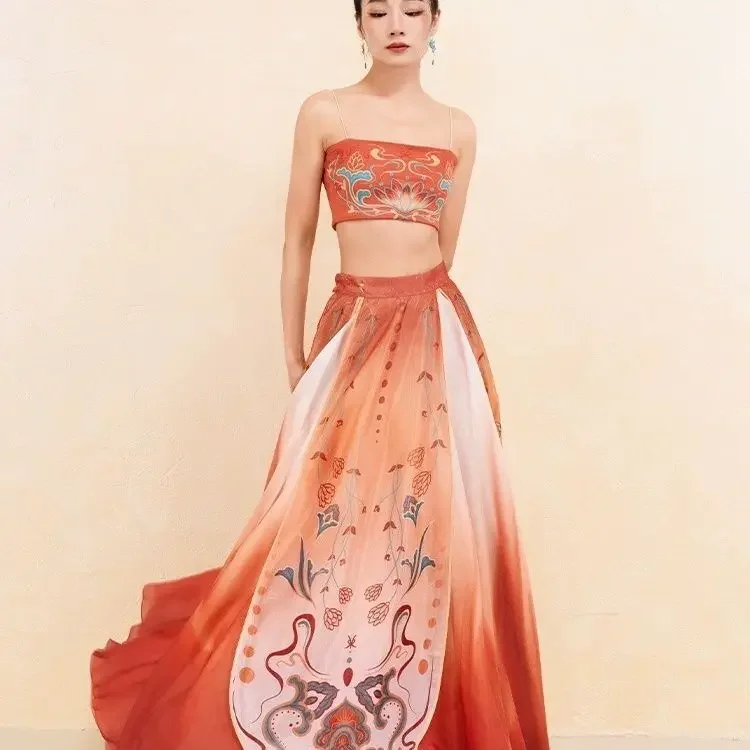 Classical Dance Question Carp Derivative Dance Dress Koi Color Chinese Style Set Wang Poetic Same Style