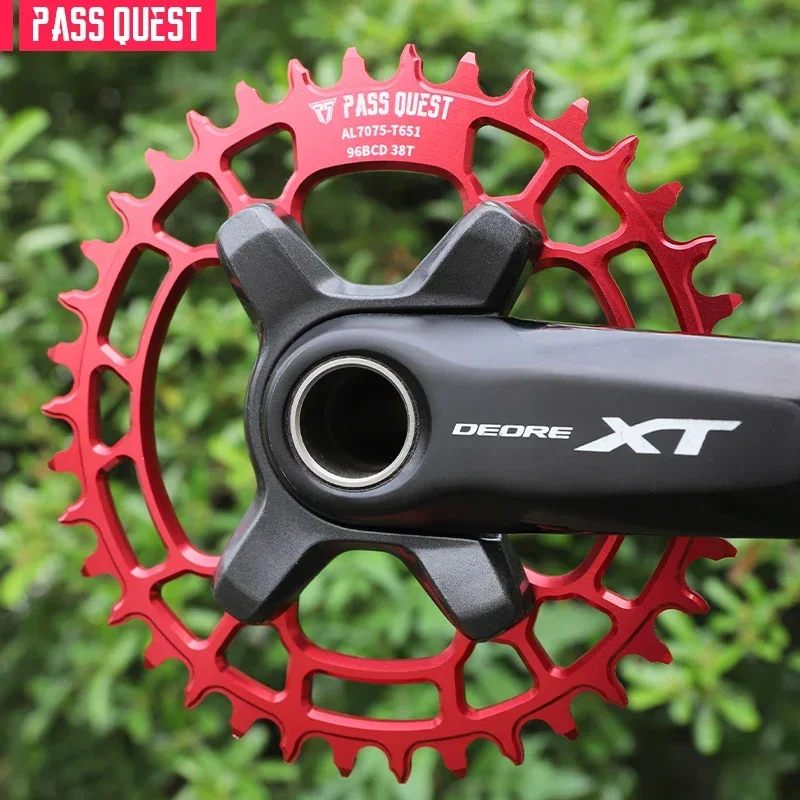 PASS QUEST BCD 96 BDC asymmetrical Crown 30 36 38T 48T 96bcd MTB Narrow Wide asymmetric chainring for M7000 M8000 M9000 M5100