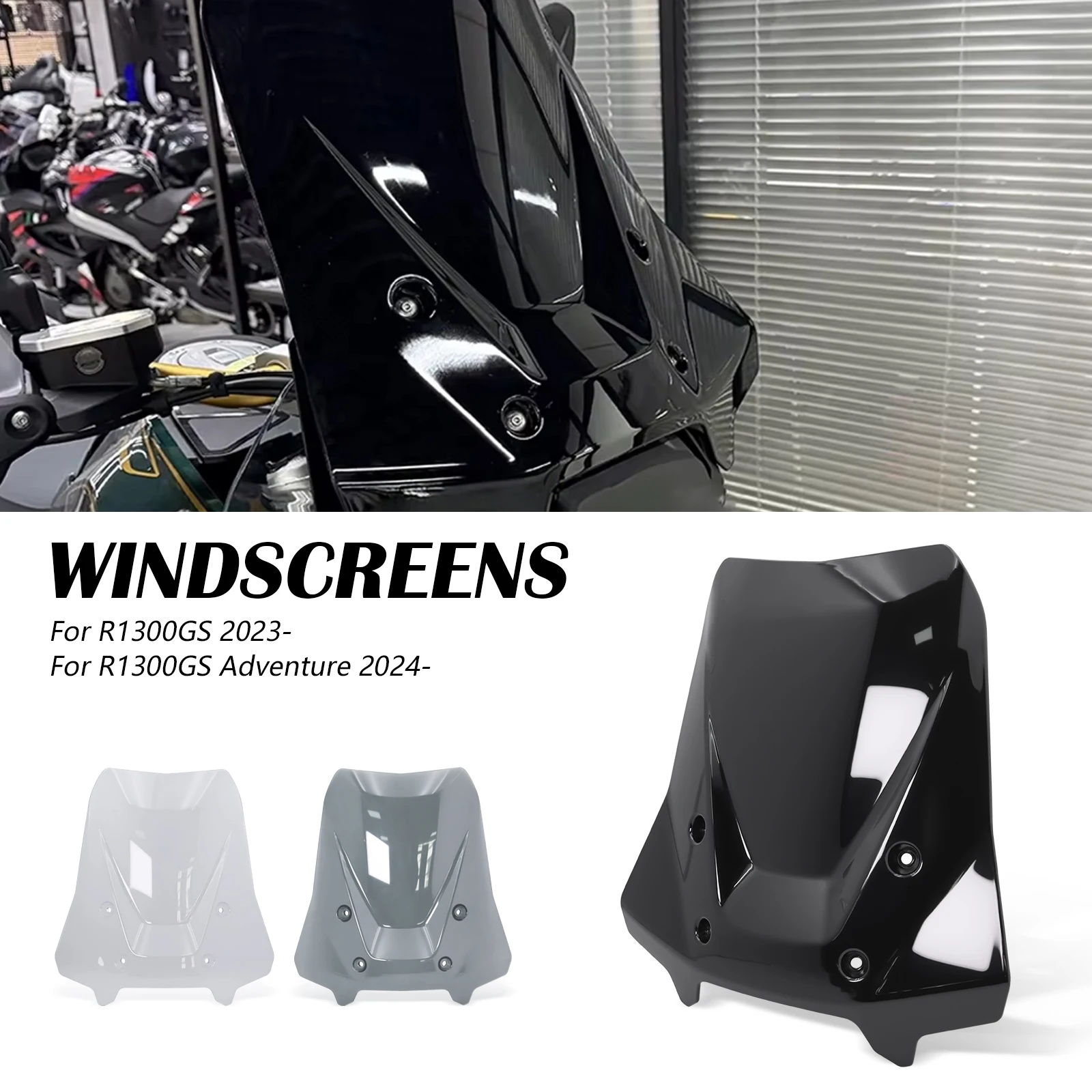 For BMW R1300GS 2023-2026  R1300 GS ADV 2024-2026 2025 Motorcycle Chassis Wind Guard Panel Windshield Wind Deflector Accessories