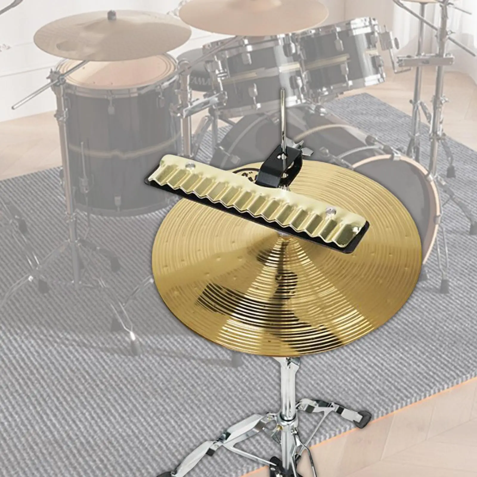 Percussion Crasher Percussion Rigs and Drum Set Easily Mountable Neat Sound Effect Metal Playing Surface 3/8