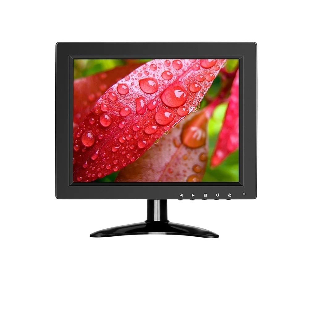 

Top 10 inch IPS HDMI 1024x768 CCTV Security Monitor HDMI Small TV Computer Display for PC LCD Screen 4:3 with BNC HDMI VGA AV