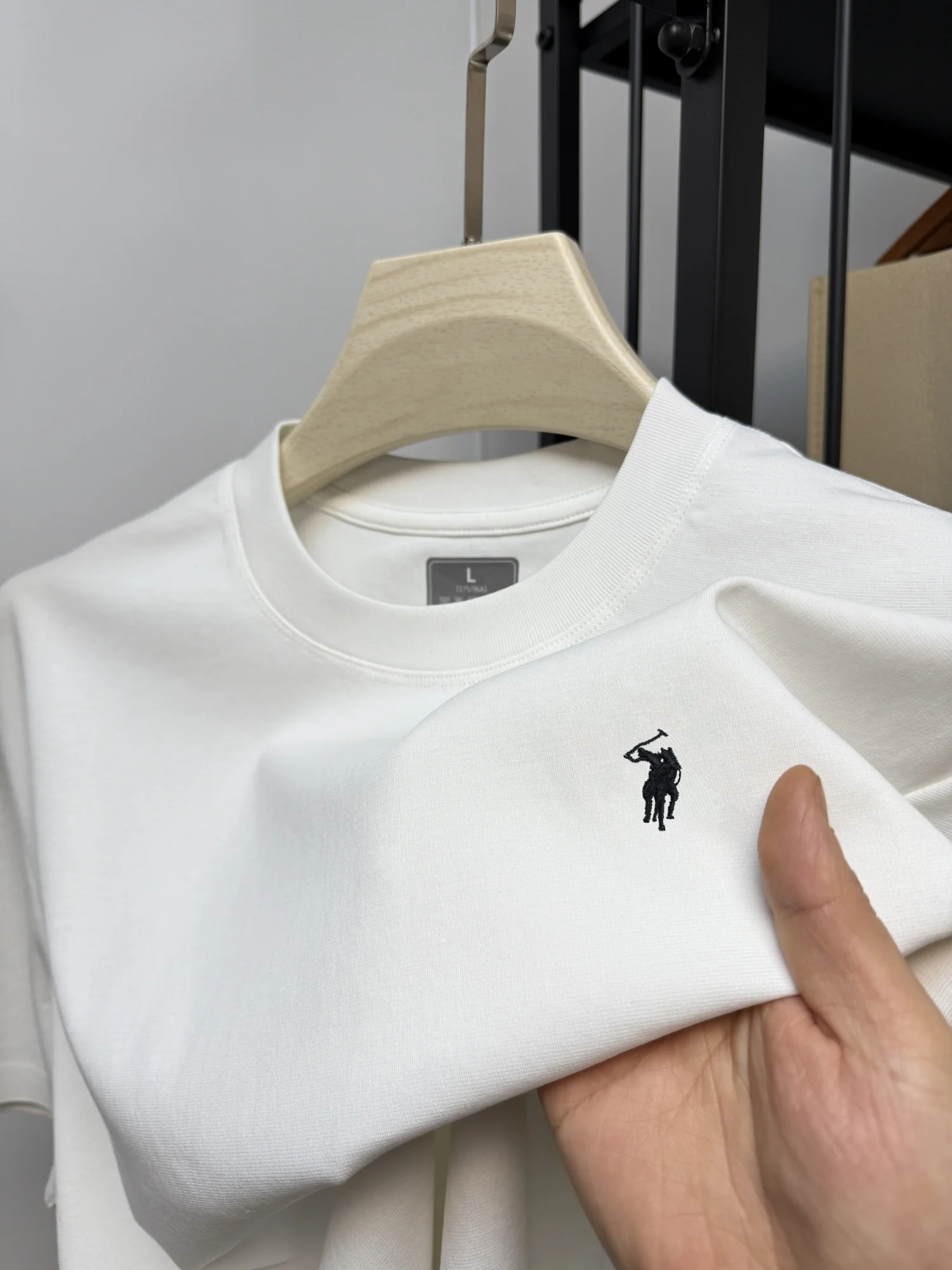 Luxury brand Paul embroidery short sleeved T-shirt 2025 summer new item for men high-quality silk cotton comfortable casual top image 5