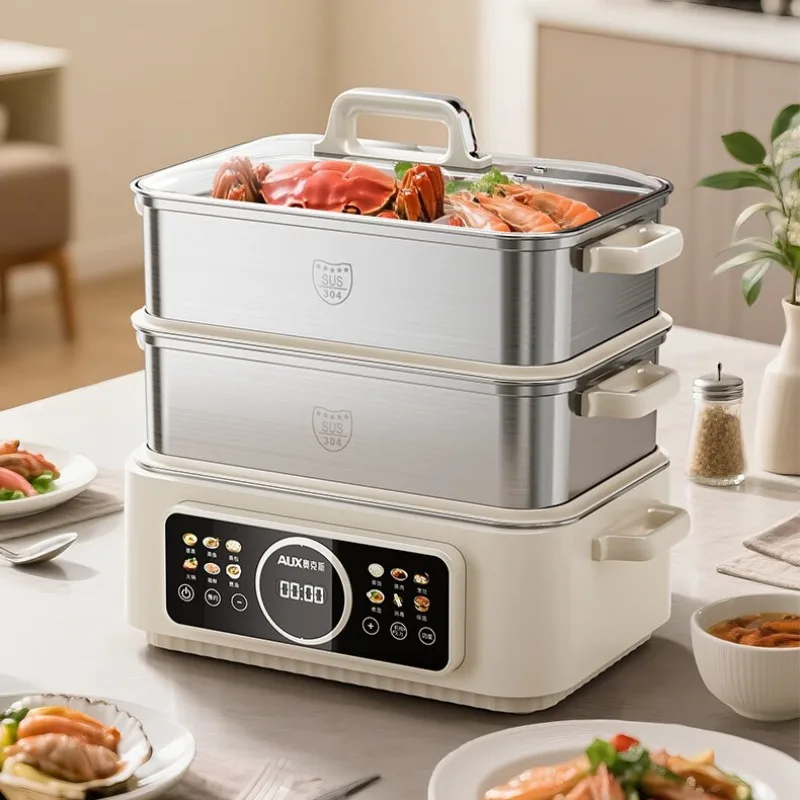Electric steamer, stewing and cooking all-in-one electric cooker, high-heat multi-functional electric hot pot