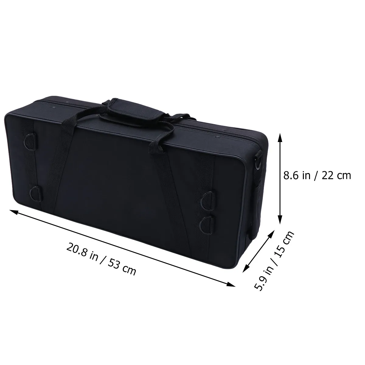 Heavy-Duty Portable Trumpet Bag Thick Canvas Band Storage Case Smooth Zipper Reinforced Handle for Band Travel
