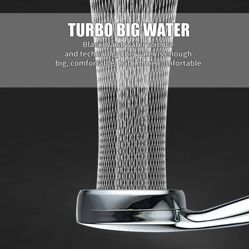 Yüksek basınçlı su tasarrufu yağmur duş başlığı banyo aksesuarlar ABS krom tutucu duş banyo aksesuarları
