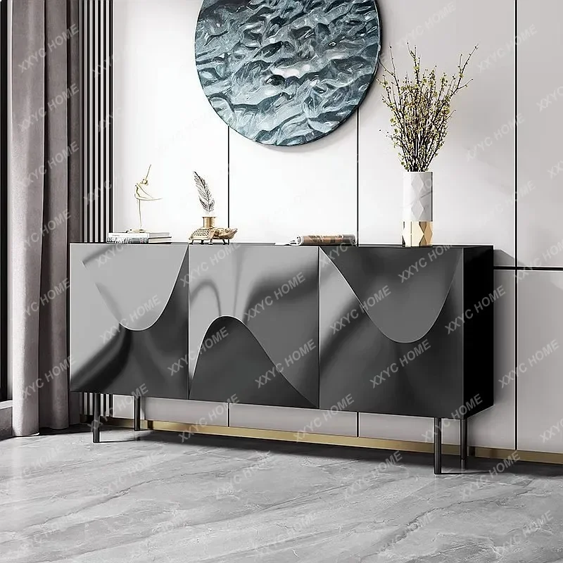 XX Modern Light Luxury Solid Wood Entryway Shoe Cabinet Room Divider Sideboard Storage Buffet for Living Room