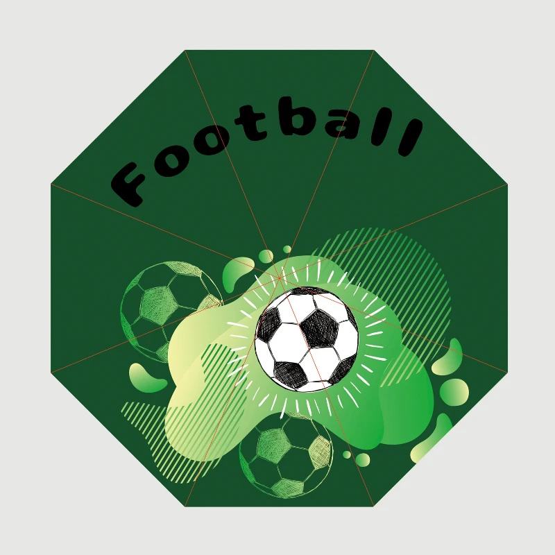 Fußball, Sport, winddicht, Reiseschirme, Ballspiel, Fußball, faltbar, Regenschirm, kompakt, leicht, für Teenager, Erwachsene, Männer, Jungen