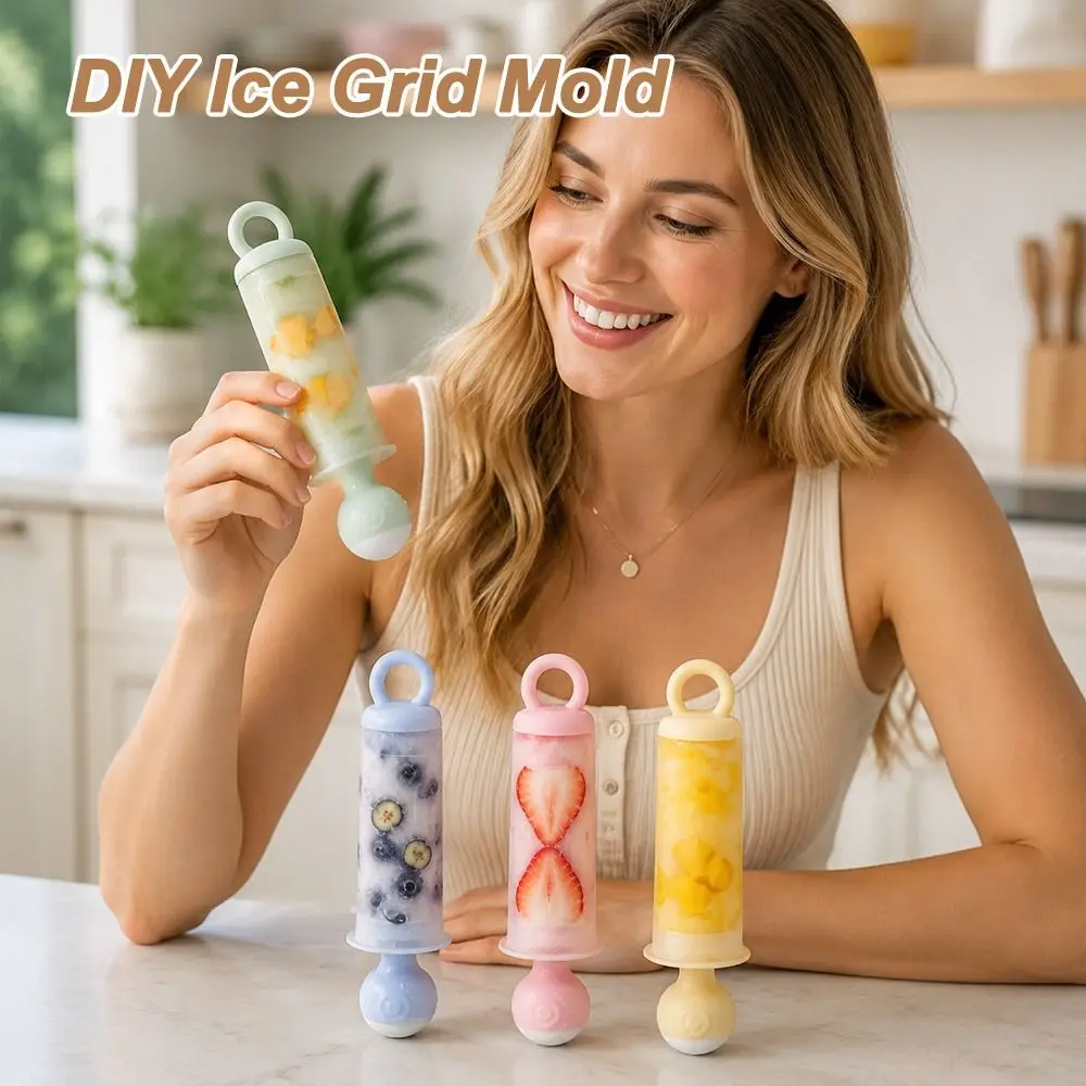 New Silicone Popsicle Mold DIY Leak-Proof Seal Popsicle Tube Reusable Ice Cream Maker