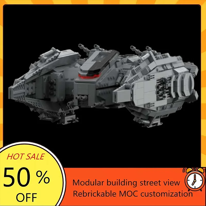

1797PCS Popular Space War Movie Model MOC Building Bricks Gunship Modular Technology Gifts Holiday Assemble Children Toy Suit