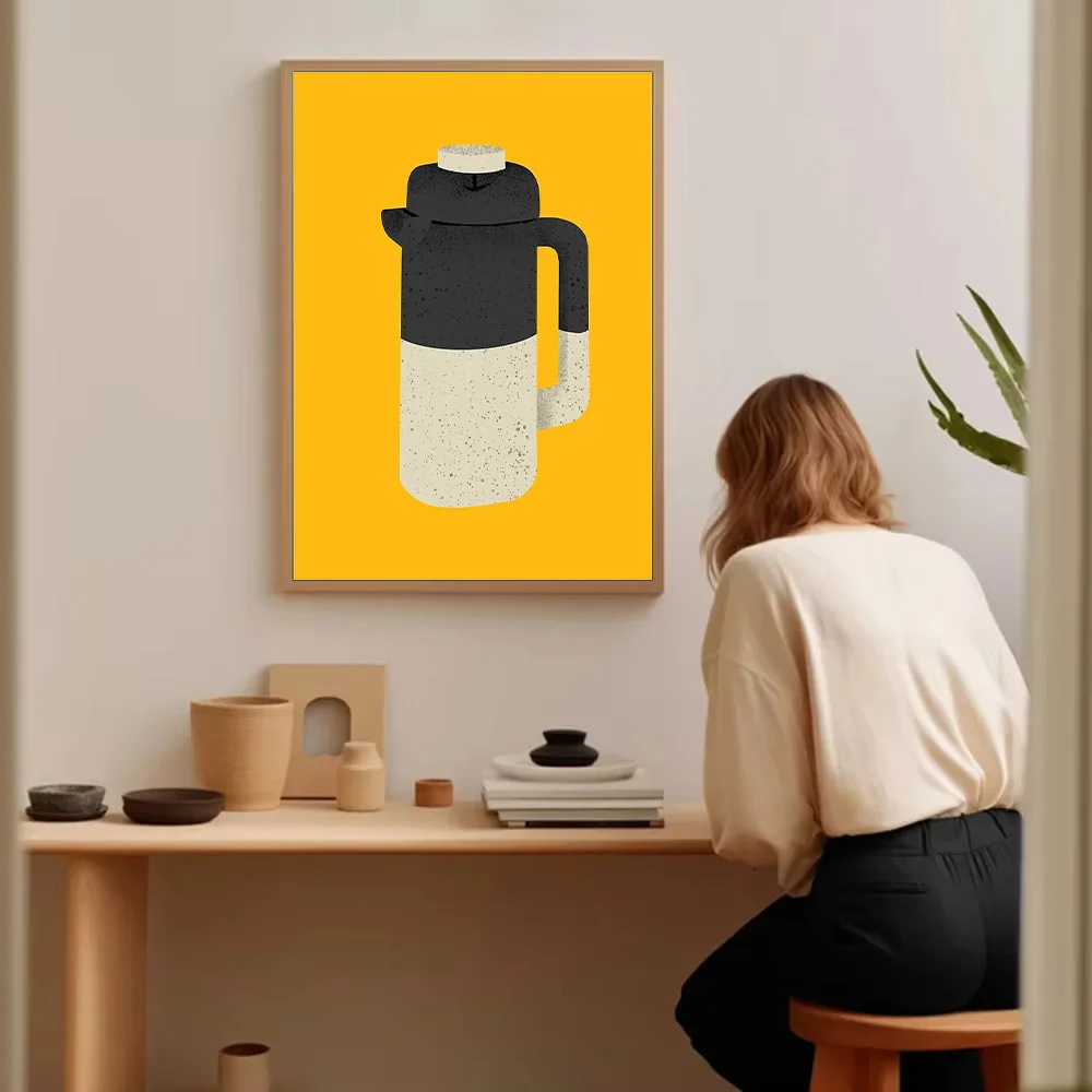 قماش جدار الفن مجردة هندسية الحديثة الحد الأدنى ديكور المنزل غرفة المعيشة المطبخ مكتب عمل فني #5