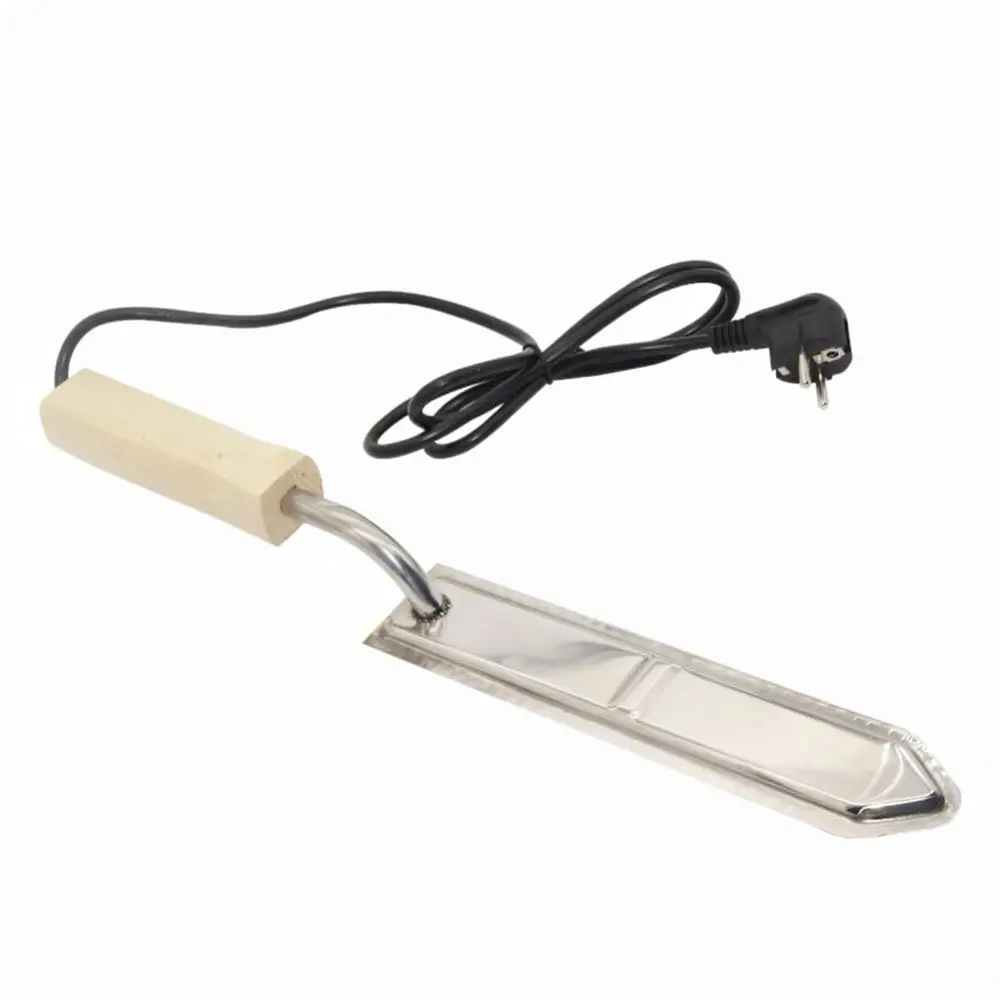 beekeeping-equipment-electric-heated-honey-stainless-steel-blade-wood-handle-professional-bee-farm-extraction