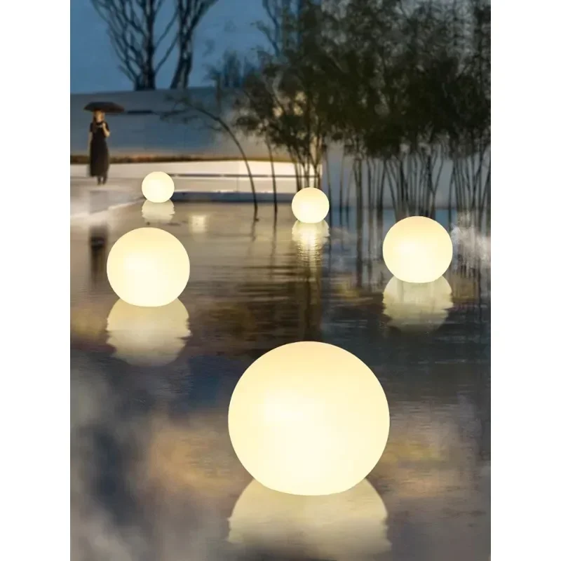 Swimming Pool Light Ball Light Outdoor Water Surface Floating Lamp Hotel Courtyard Fountain Pool Pool Decoration Landscape Lamp