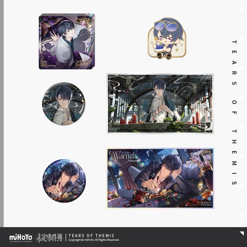 

Sunsyea Tears of Themis Official Merch miHoYo Original Authentic SJYY Series Badge Colored Paper King