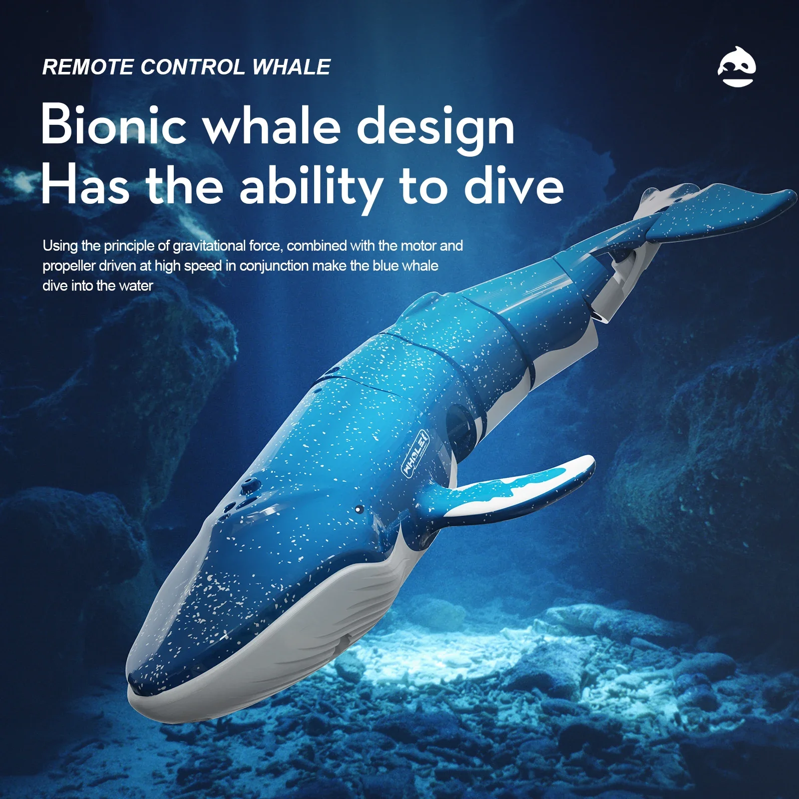 

B4 RC Whale Shark Electric Remote Control Toy: Realistic Diving & Spraying Function for Summer Pool/Bath-Perfect Kids Boys Gifts