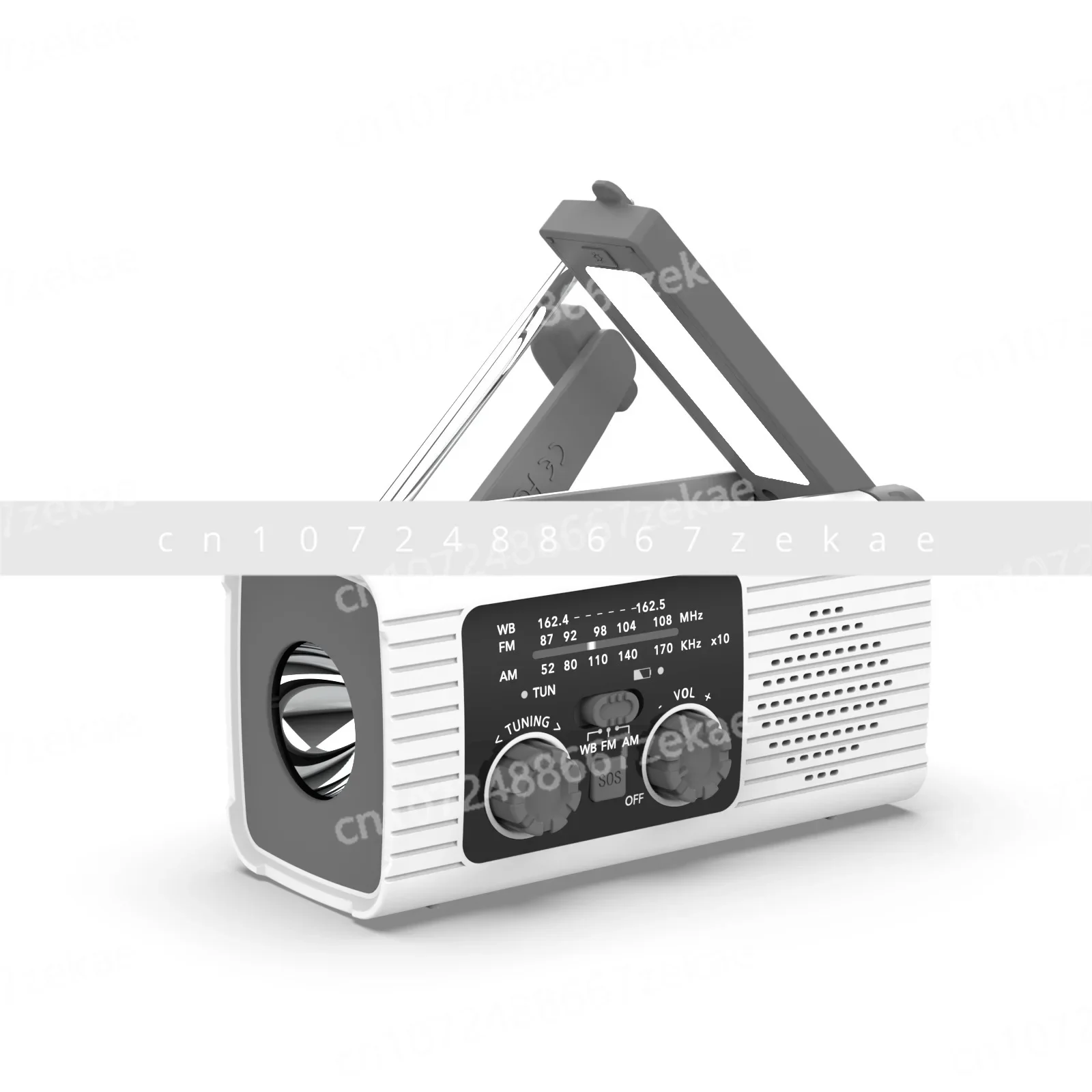 

Hand Crank Charging Radio Charging Lighting Camping Radio Portable Solar Radio Flashlight