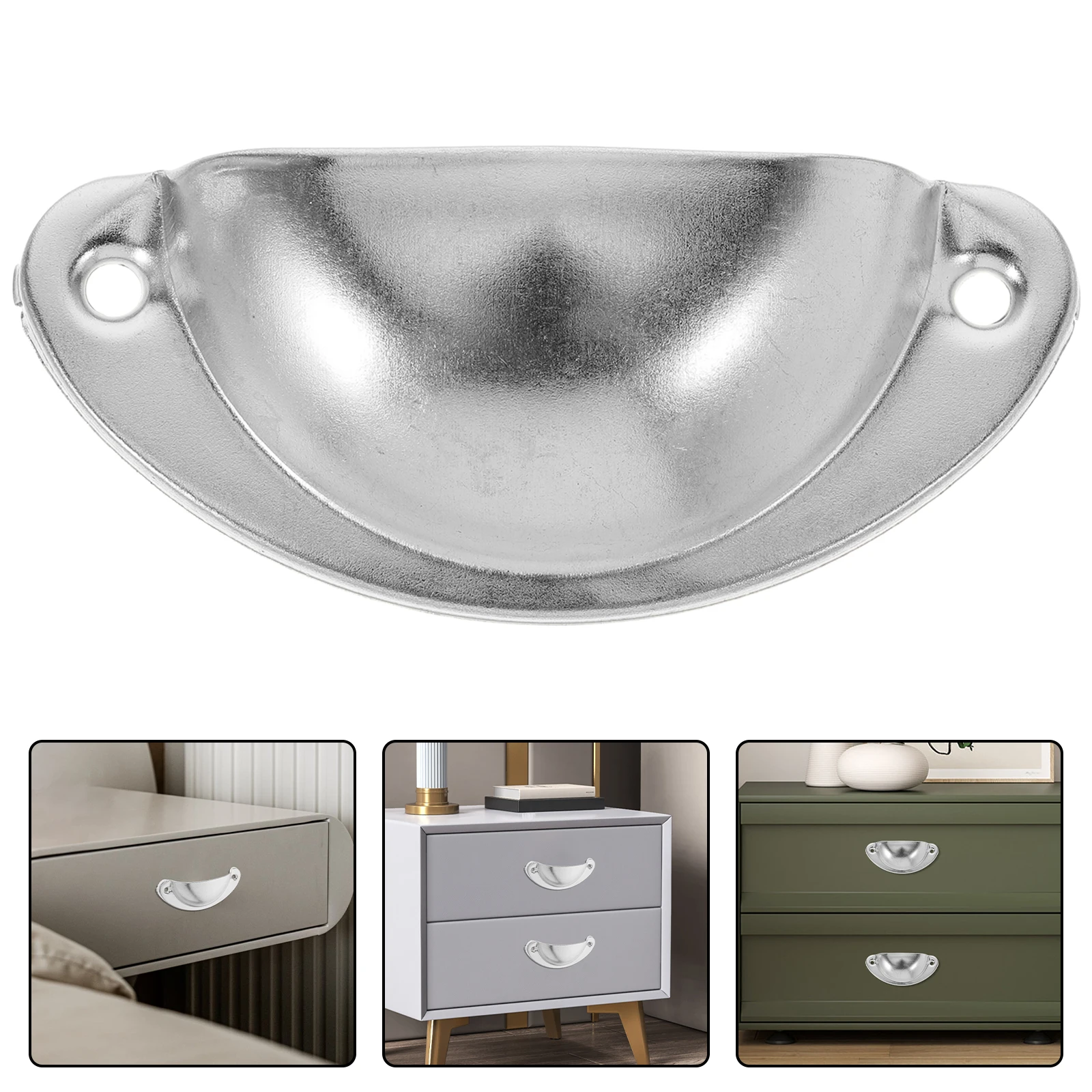 

Drawer Semicircle Handle Cabinet Retro Handles Door Knobs Pulls Closet Hardware