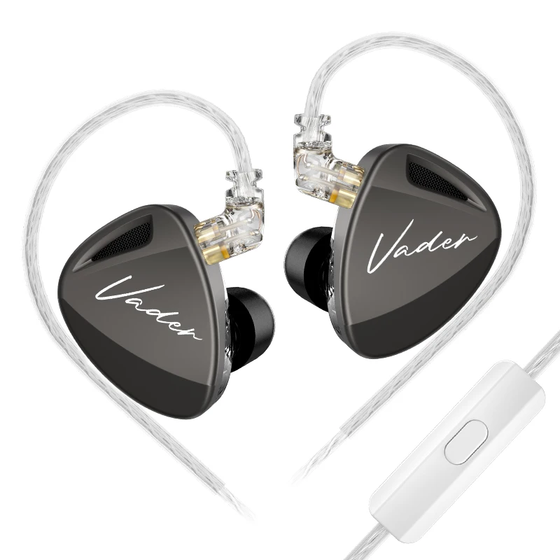 KZ Vader in-ear monitor, hifi-hoofdtelefoon, aanpasbare hoofdtelefoonschakelaanpassing, ontwerp van de Zobel Network-headset