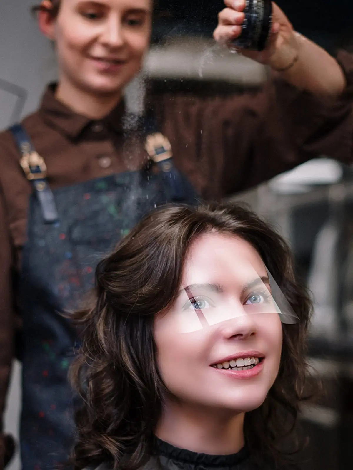 Barbershop 100 Stück Make-up-Dusche-Gesichtsschutz, Visiere, Einwegmasken für Haarspray, Salonbedarf, Friseurwerkzeuge – Detail 6