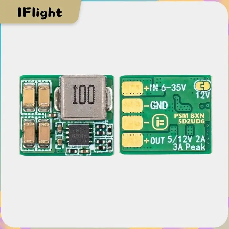 

iFlight 2025 Micro 2-8S BEC - 5V/12V Adjustable Step-Down Regulator (6-35V Input) for FPV Racing Drones