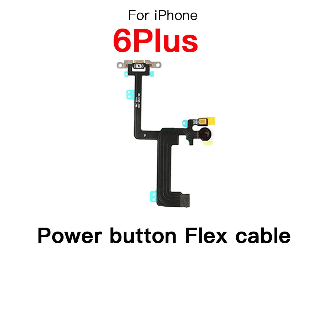 Full Set Parts Replacement For iPhone 6 Plus Power Volume Front Rear Camera Charging Flex Cable Home Button Loud Speaker Screw