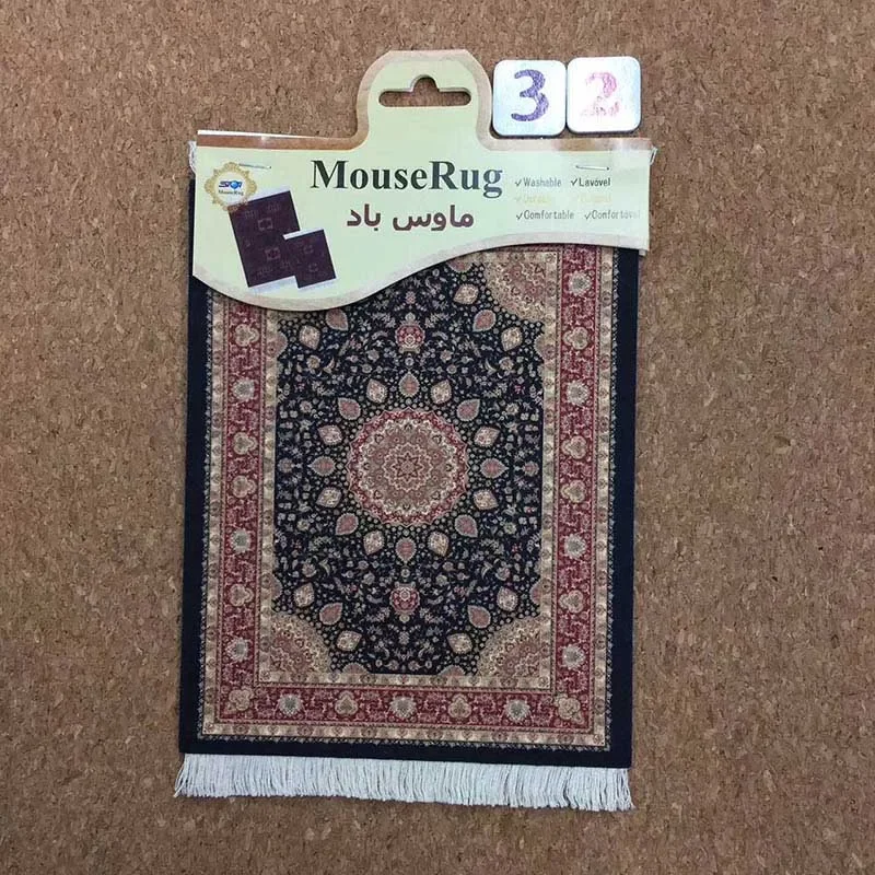 Persian Rug Mouse Pad Carpet Mousepad 180X280 Mini Coaster Carpets Rubber Woven Mat Small Table Mat Support Wholesale Mouse Mats