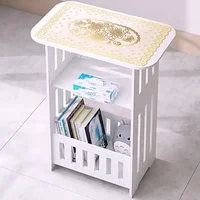 Modern Nordic Storage Side Table Small Coffee Table Bedside Cabinet Mini End Table Nightstand for Living Room Bedroom Furniture 6