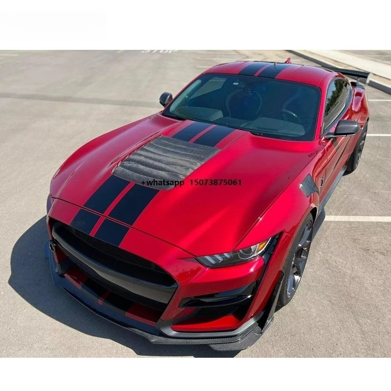 High Quality Car Engine Cover Hoods Carbon Fiber Bonnets for Mustang 2015 - 2017