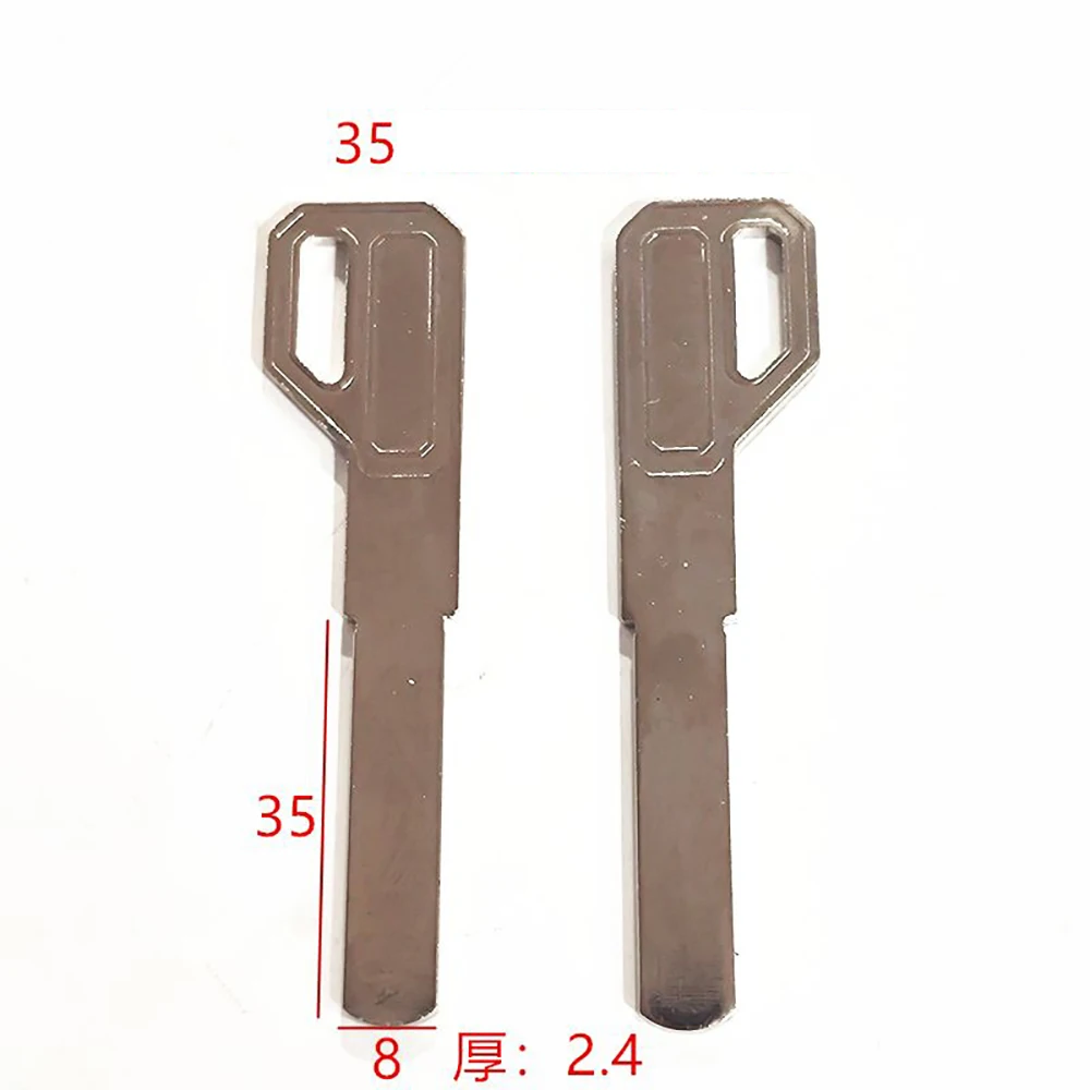 JMCKJ Best Quality Lock Cylinder Double Sided Flat Panel Padlock Key Blanks Locksmith Supplies Blank Keys 10 pcs/lot