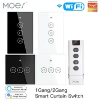 MOES WiFi Smart Curtain Blind Switch for Electric Motorized Tuya Curtain Roller Shutter Alexa Echo Google Home Voice Control