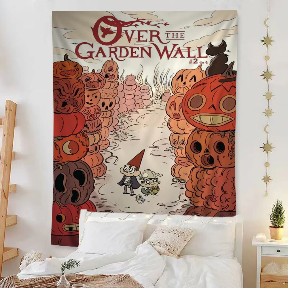 Cartoon O-Over the G-Garden W-Wall Anime Tapestry Hanging Tarot Hippie Wall Rugs Dorm Home Decor