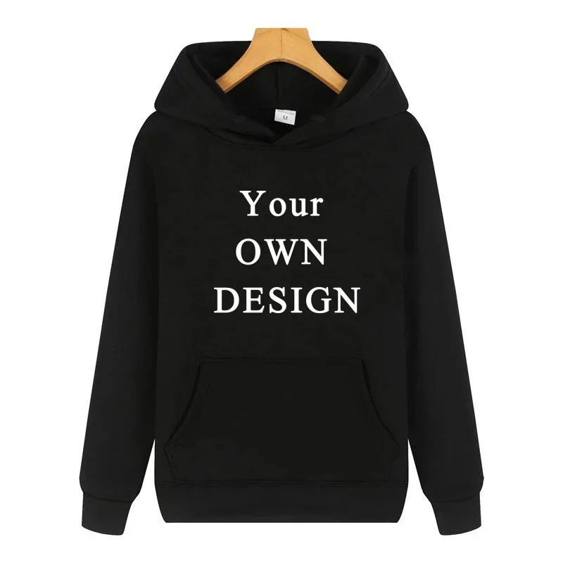 Your OWN Design Brand Logo/Picture Custom Women DIY Hoodies Sweatshirt Casual Hoody Clothing 12 Color Loose Fashion New 2022