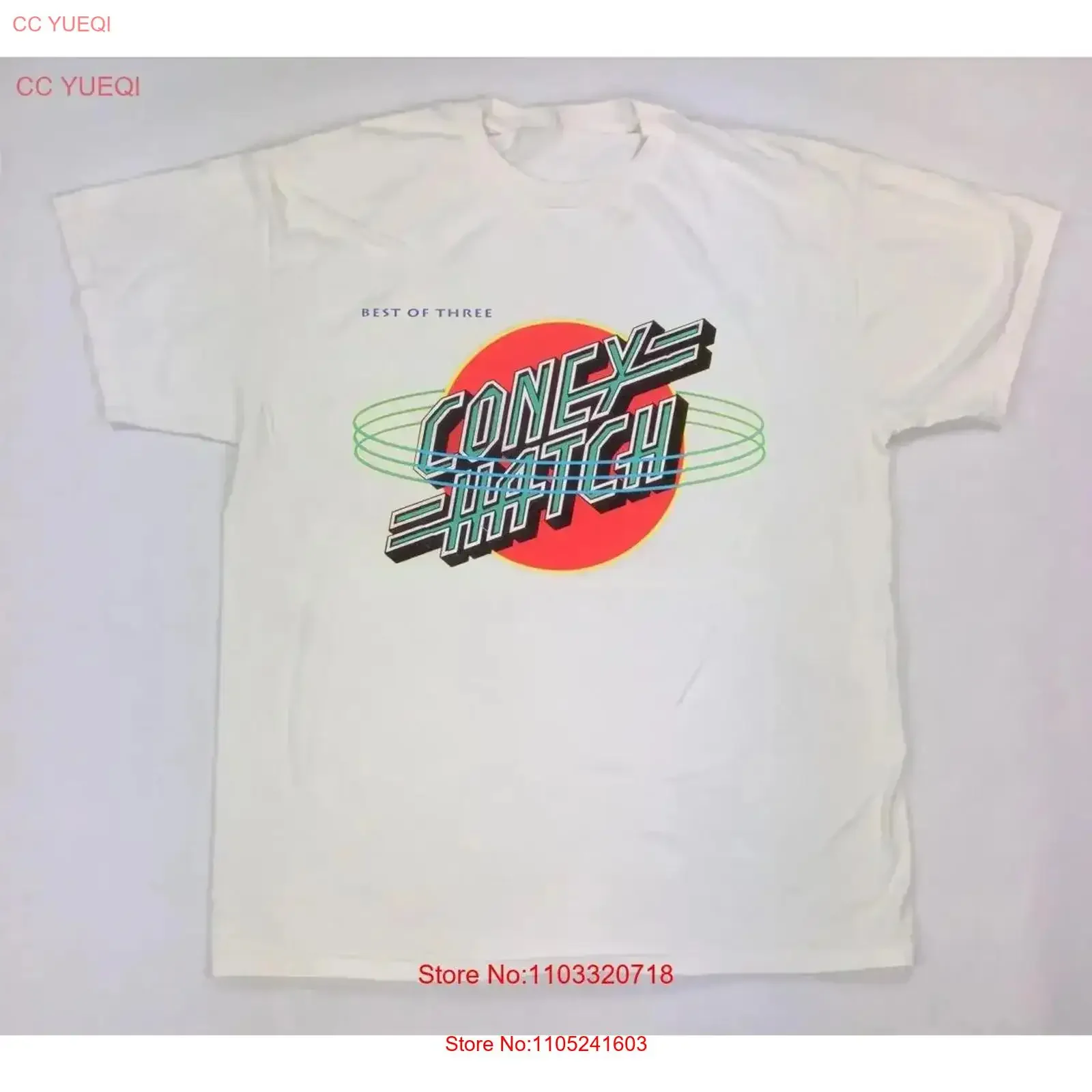 Coney Hatch Band Best Of Three Heavy Cotton T Shirt BL2 554 vintage Washed Stylish streetwear graphic Breathable Versatile