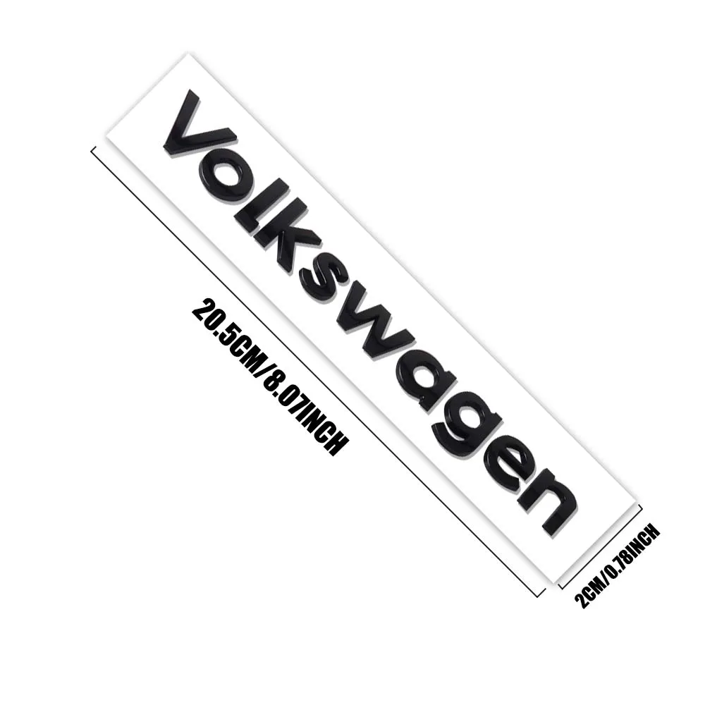 Car Styling Tail Trunk Badge Decoration Sticker For Volkswagen VW Golf Touareg Passat B6 Polo Tiguan Scirocco Jetta Caddy Sharan