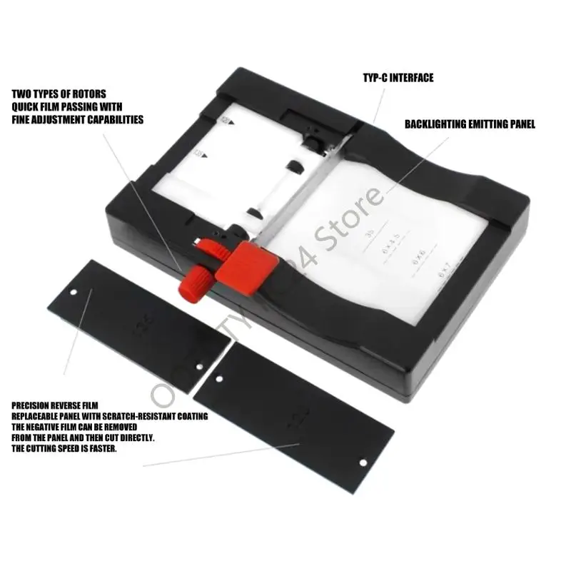 H7BA Slide Film Cutter for 35mm 120 Format Film Strips 35mm Film Trimmer 135/120 Universal Film Trimming Tool