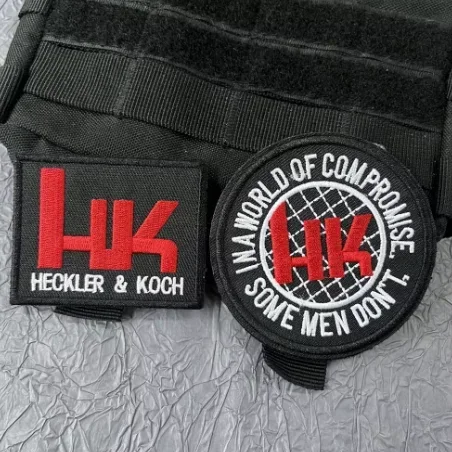 HK Hong Kong Embroidery Tactical Patch Outdoor Equipment Special Military Stickers Hook and Loop 3D Morale Clothing Backpack