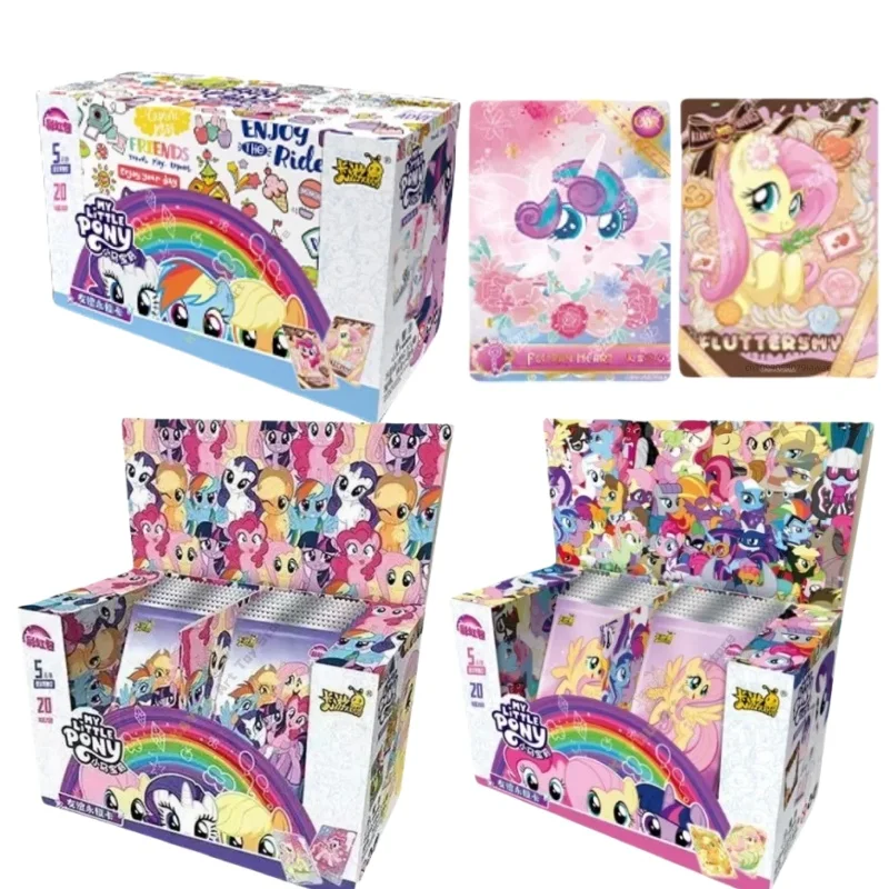 KAYOU حقيقية بلدي ليتل المهر بطاقات قوس قزح سلسلة لعبة جمع بطاقات الرسوم المتحركة لعب الأطفال المحيطة هدايا العيد #1