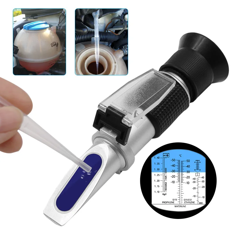 

Urea Battery Liquid Glass Water Meter Tester ATC Tool for Automotive Antifreez Refractometer Freezing Point Tester