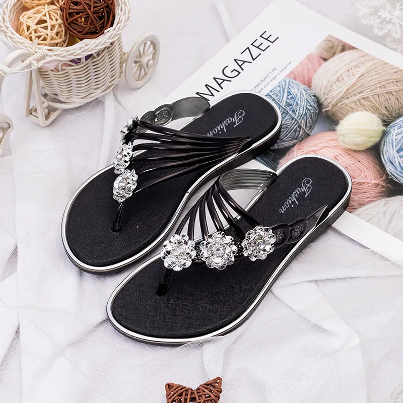 

Women's summer flip-flops, new style, flat sandals, lightweight, fashionable, casual, beach sandals, seaside sandals