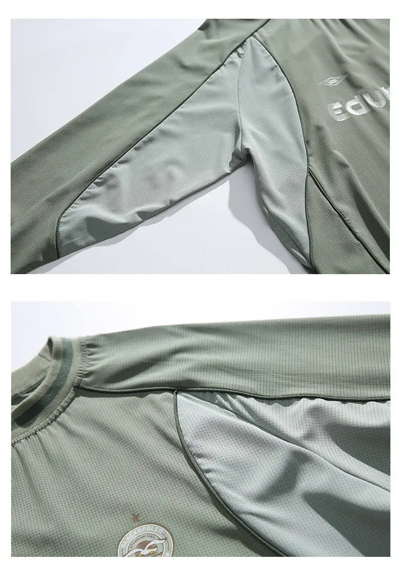 2025 Outdoor Quick Dry Techwear Sweatshirt Men Streetwear Fashion Cityboy Track Loose Casual Sport Pullover Hoodie Sweatshirts