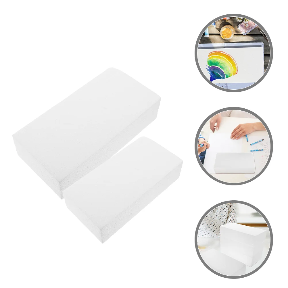 

2 Pcs Rectangular Foam Block Blocks Party Foams Supplies Projects Ball Crafts White Cubes Sculpting Flower Arranging