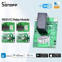 SONOFF RE5V1C Wifi DIY Switch 5V DC Relay Module Smart Wireless Switches Inching/Self-locking APP/Voice Remote ON/OFF Modules