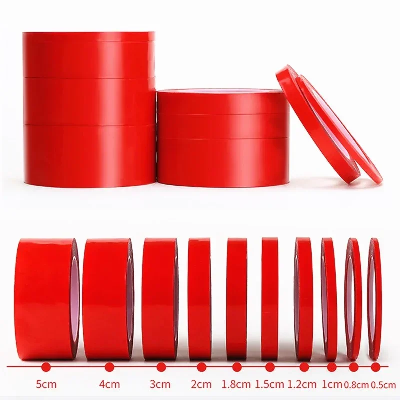 Sticker for Car High Strength High Strength No Traces Adhesive Sticker Living Goods Transparent Silicone Double Sided Tape