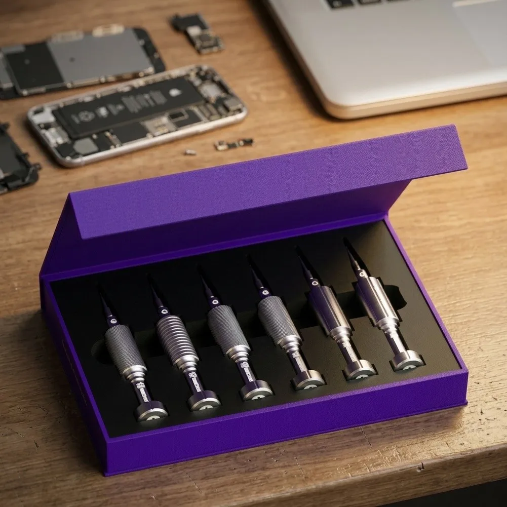 6-Piece Screwdriver Kit with Smooth Rotating Mechanism and Refined Alloy Build for Daily Technical Maintenance
