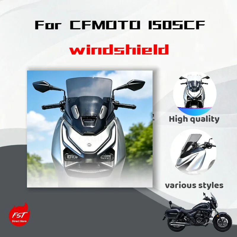 For CFMOTO  Breeze 150SC-F High Windshield, New Modified Front Windshield