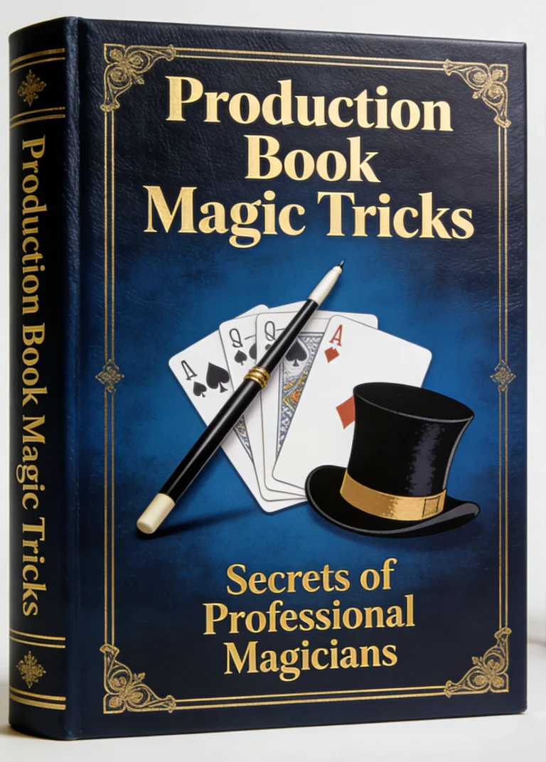 Production Book Magic Tricks - Paper Streamer and Small Objects Appearing From the Empty Book Stage Magia Illusions Gimmicks